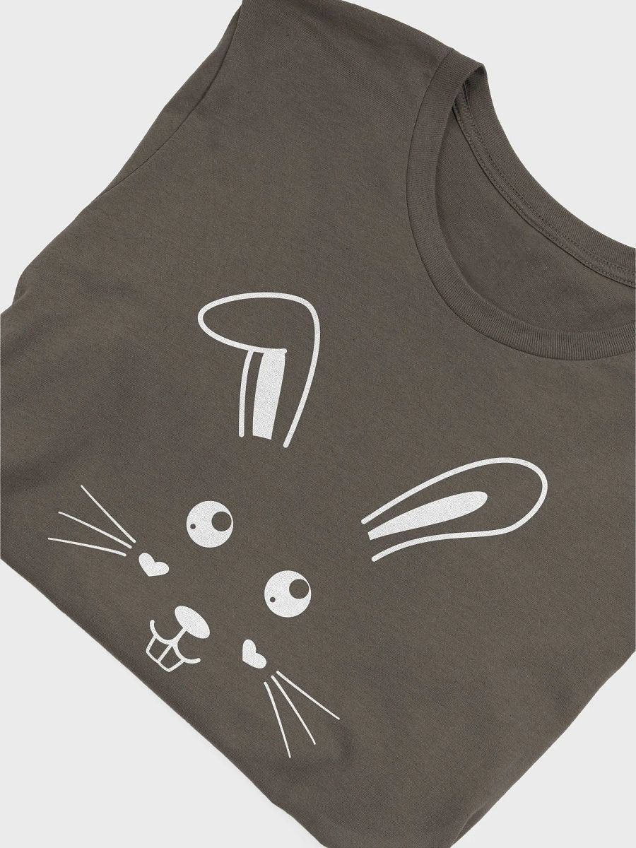 Cute Bunny Face Design Unisex T-Shirt, Bella+Canvas Supersoft T-Shirt, Spring Apparel, Easter Gift, Animal Lover Tee, Cute Graphic Shirt product image (10)