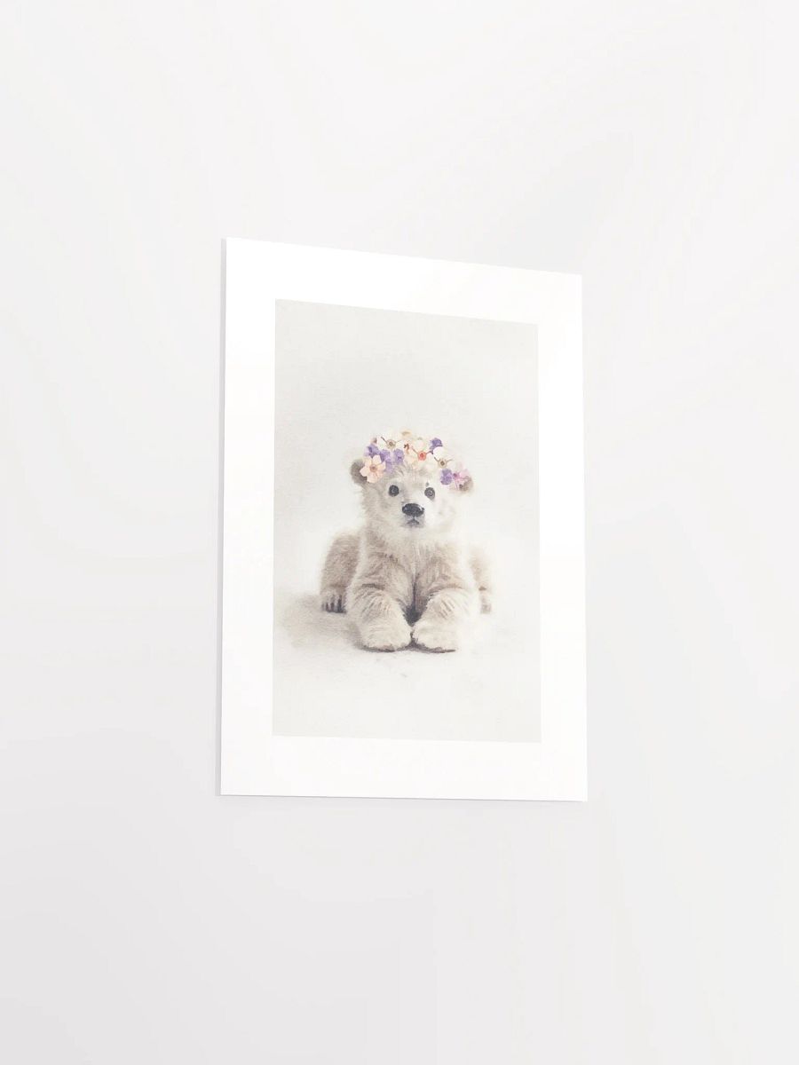Cuddly Polar Bear Cub Passepartout Print product image (3)