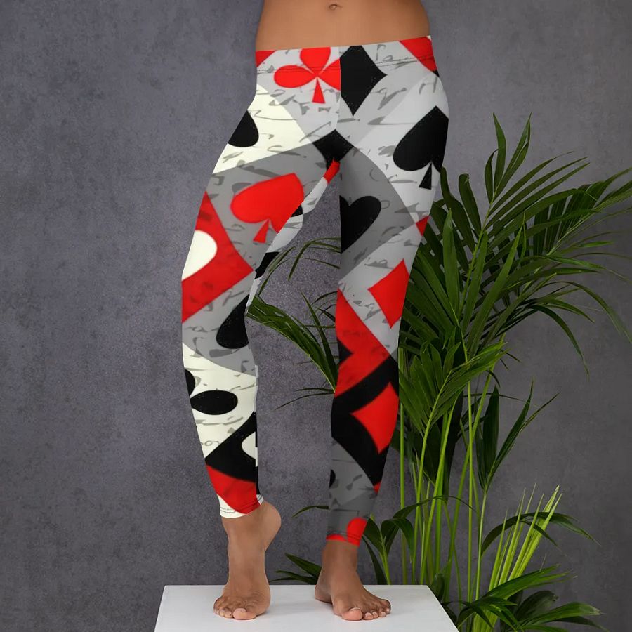 Leggings – Card Suit Art Print for Bold & Playful Style product image (5)