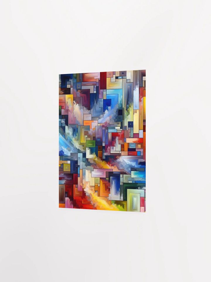 Abstract Vibrant Black Matte Poster product image (25)
