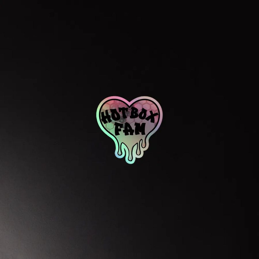 HOT BOX FAM PALE PINK HONEY COMB STICKER product image (4)