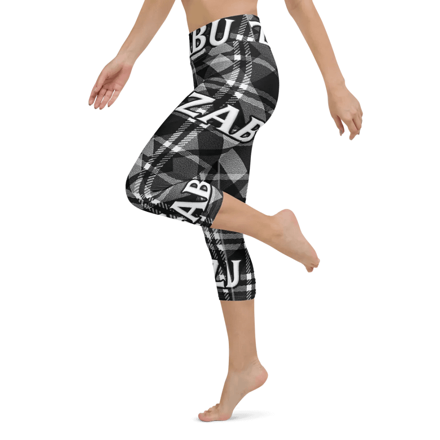 ZABU Checkered Yoga Capri Leggings product image (6)