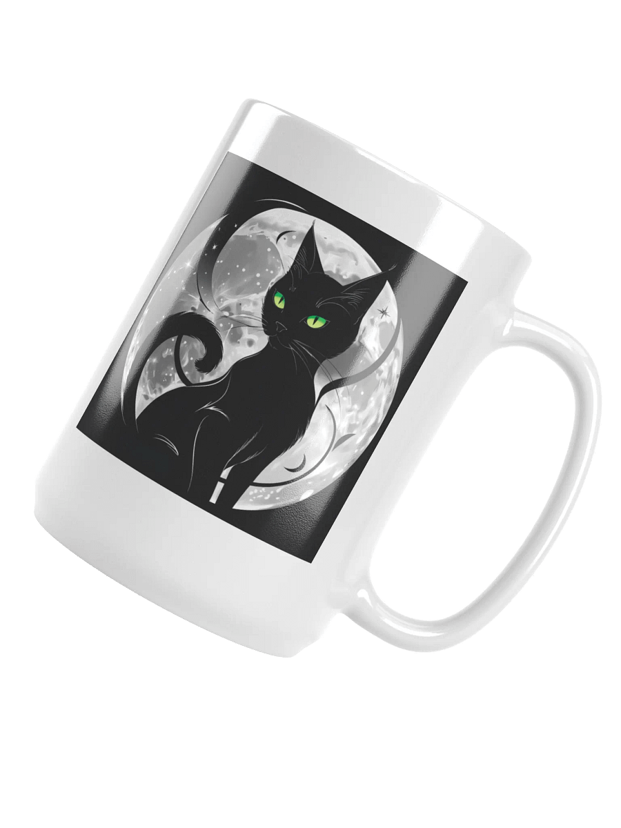 Cosmic Cat White Glossy Mug product image (6)