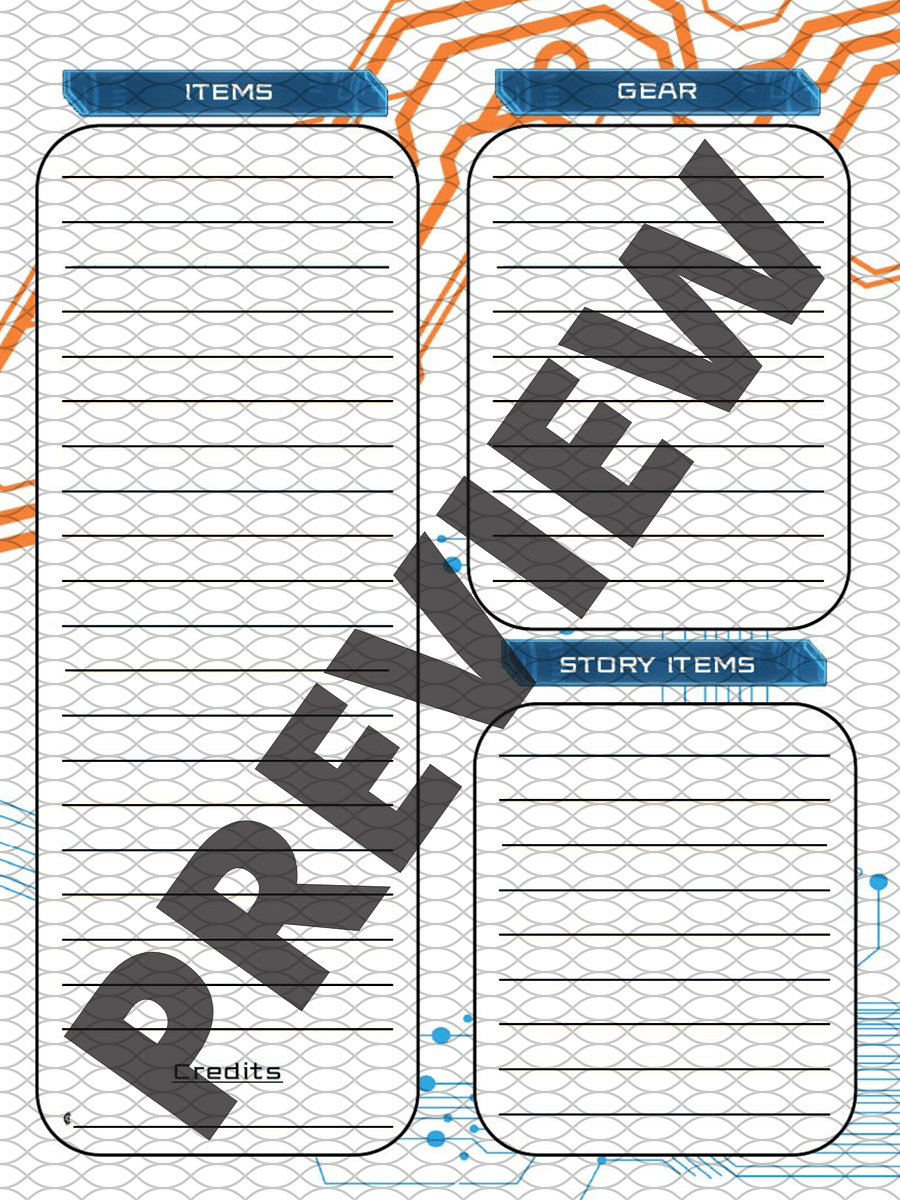 Starfinder Compatable Character Sheet product image (5)