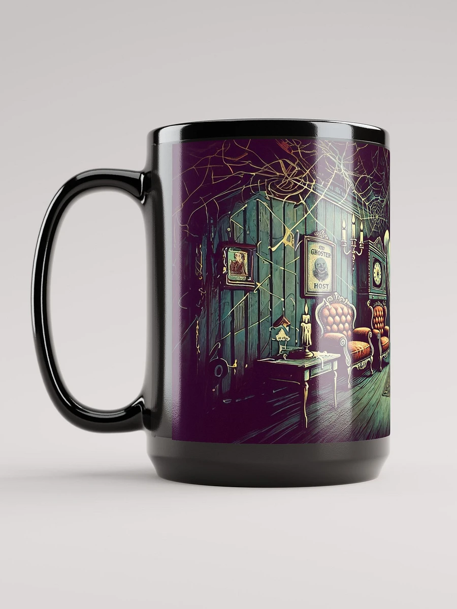 Ghost in a Haunted House Black Glossy Mug product image (6)