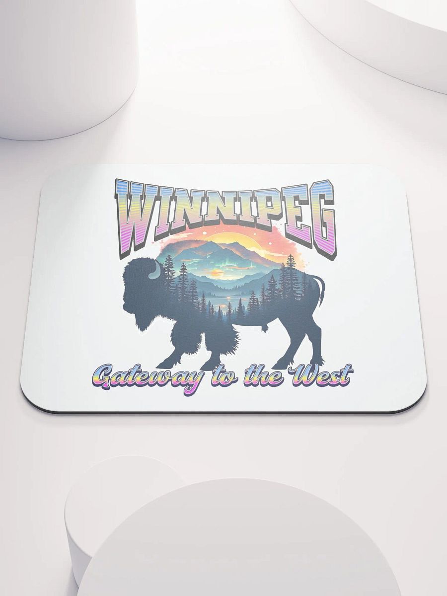 Winnipeg Gateway To The West Bison Adventure Mouse Pad product image (2)