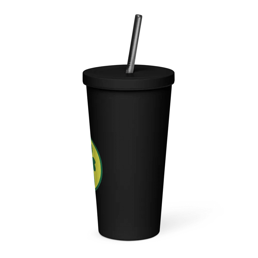 Insulated Tumbler with a Straw (LEAF) product image (3)