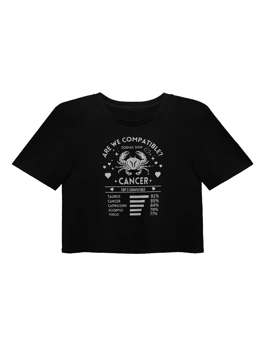 Cancer Zodiac Sign Romantic Compatibility - AS Colour Women's Premium Crop Top product image (3)