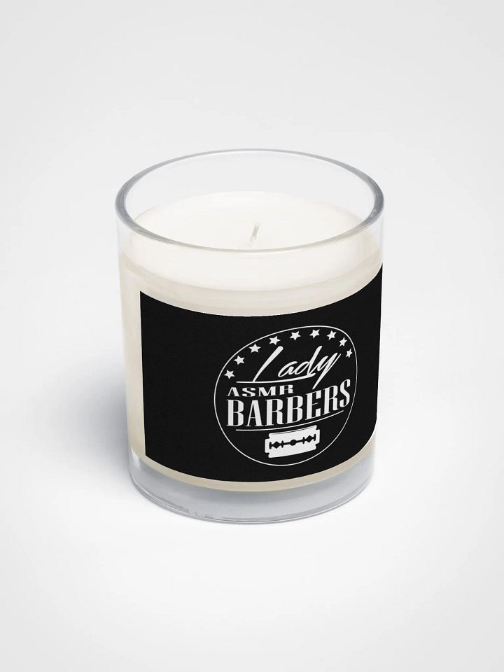 Soy Wax Candle In A Clear Glass Jar (Black) product image (2)