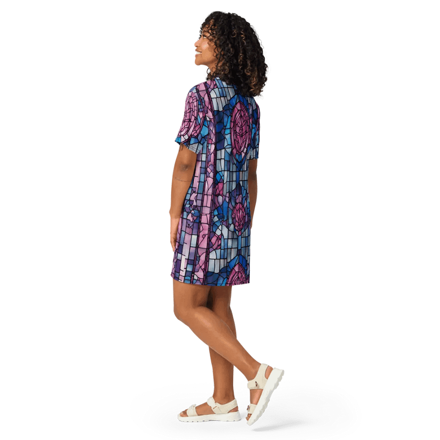 Symmetric Splendor T-Shirt Dress product image (11)