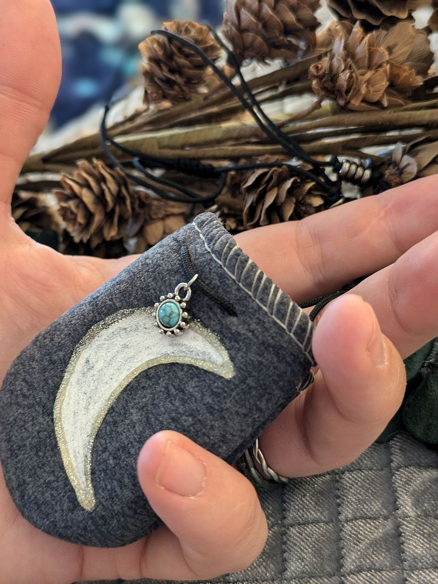 'Phases' Pouch Necklace product image (3)
