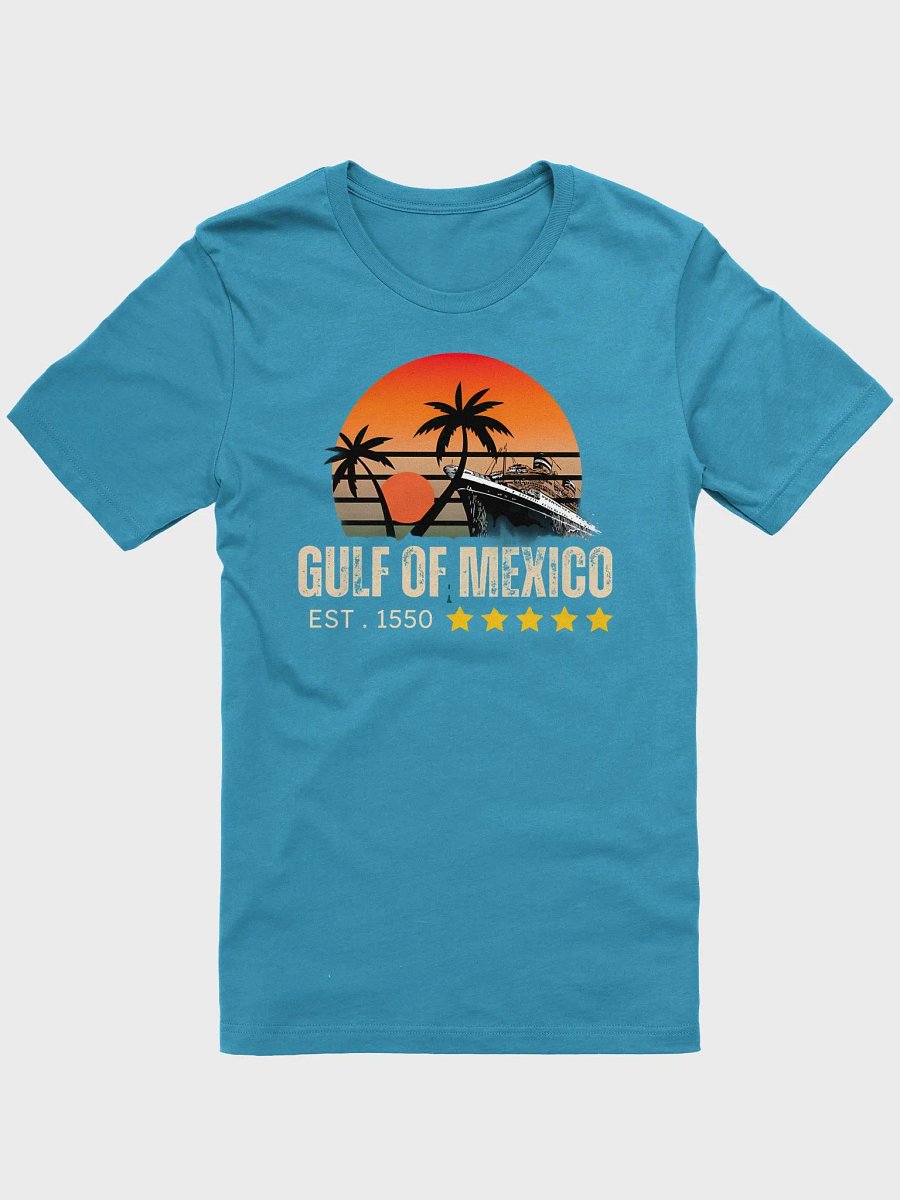 Retro Gulf of Mexico Est 1550 Mexican Flag for Men Women T-Shirt product image (3)