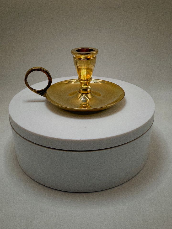 Brass mini candle holder product image (1)