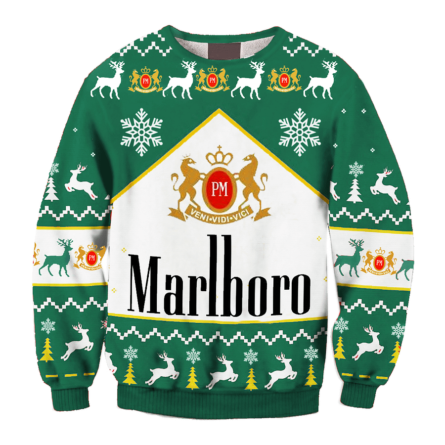 Hanorac unisex cu imprimeu Marlboro Fun Ugly Christmas product image (2)