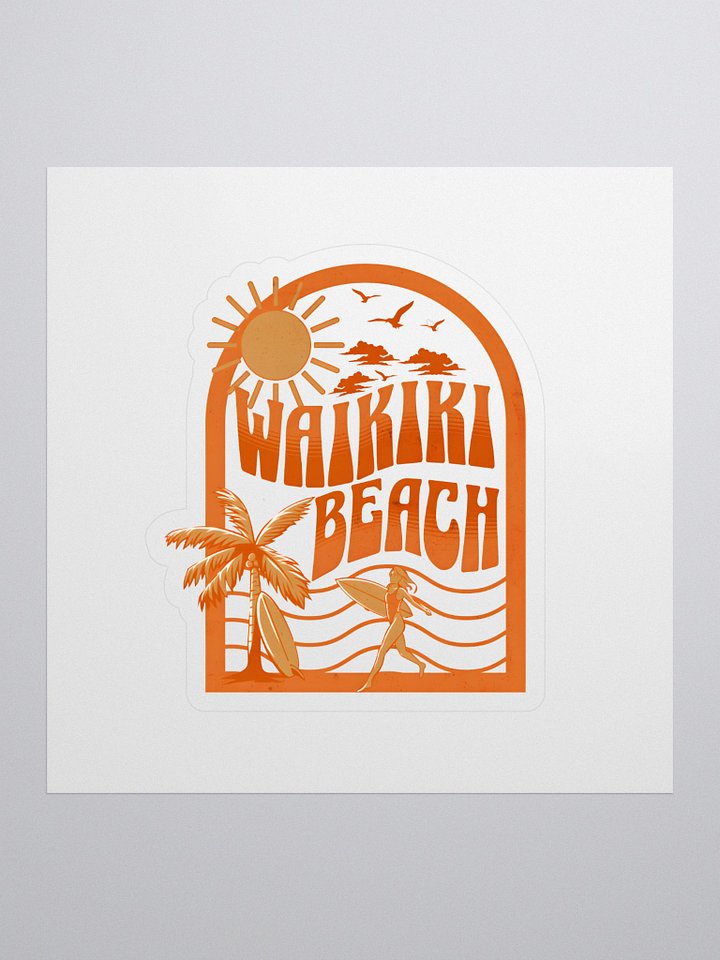 Waikiki Beach Sticker product image (2)