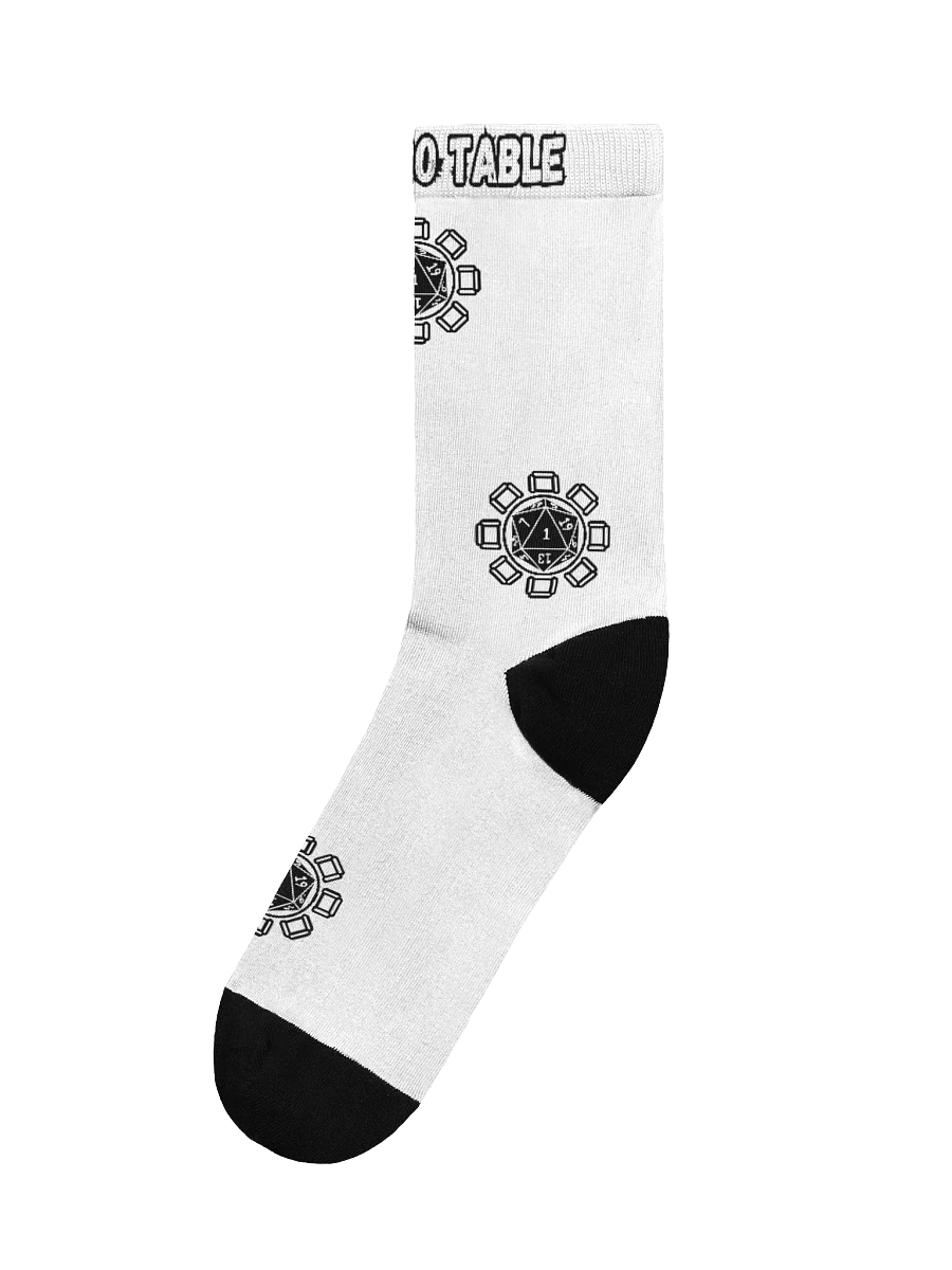 White Eco Friendly "Hero Table" Crew Socks product image (4)