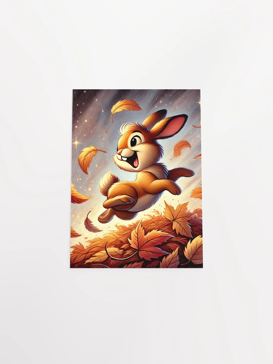 Autumn Leaves Bunny Rabbit Premium Matte Poster product image (36)