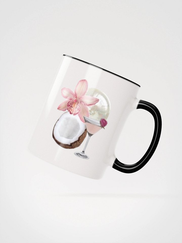 flower and coconut design mug product image (4)
