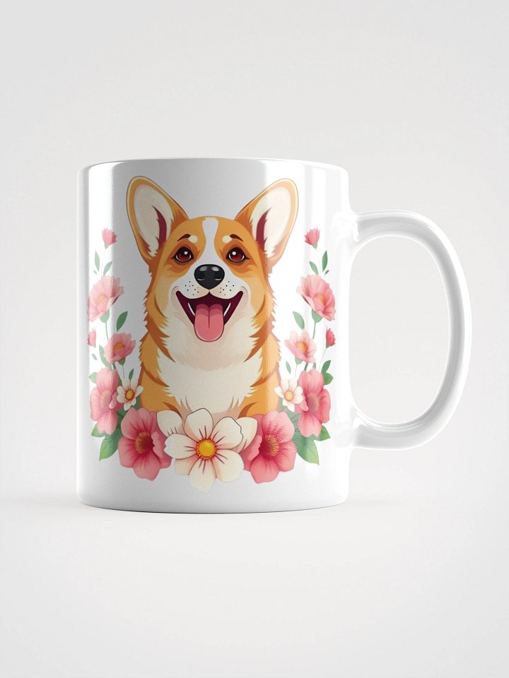 Floral Corgi Mug product image (1)