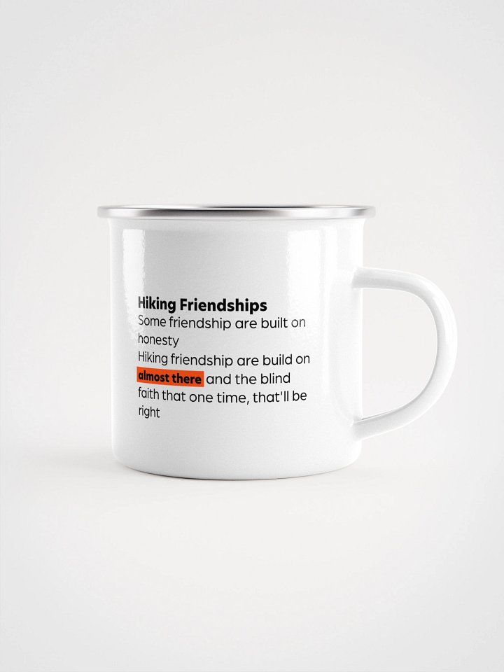 Hiking Friendships - Enamel Mug product image (1)