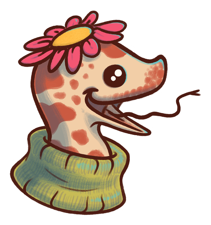 sticker : flower snek product image (1)