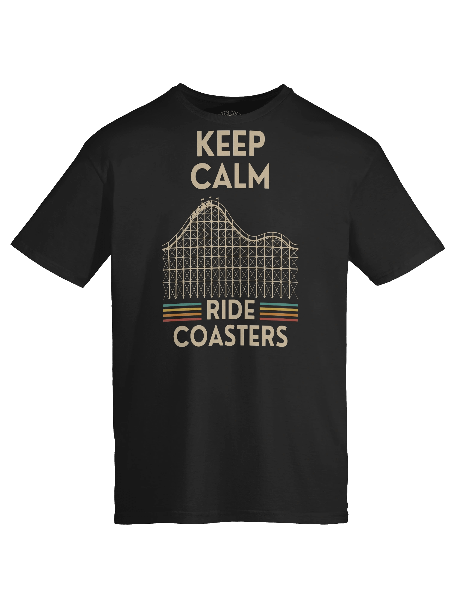 Keep Calm Ride Coasters T-Shirt – Retro Theme Park Fan Tee product image (6)