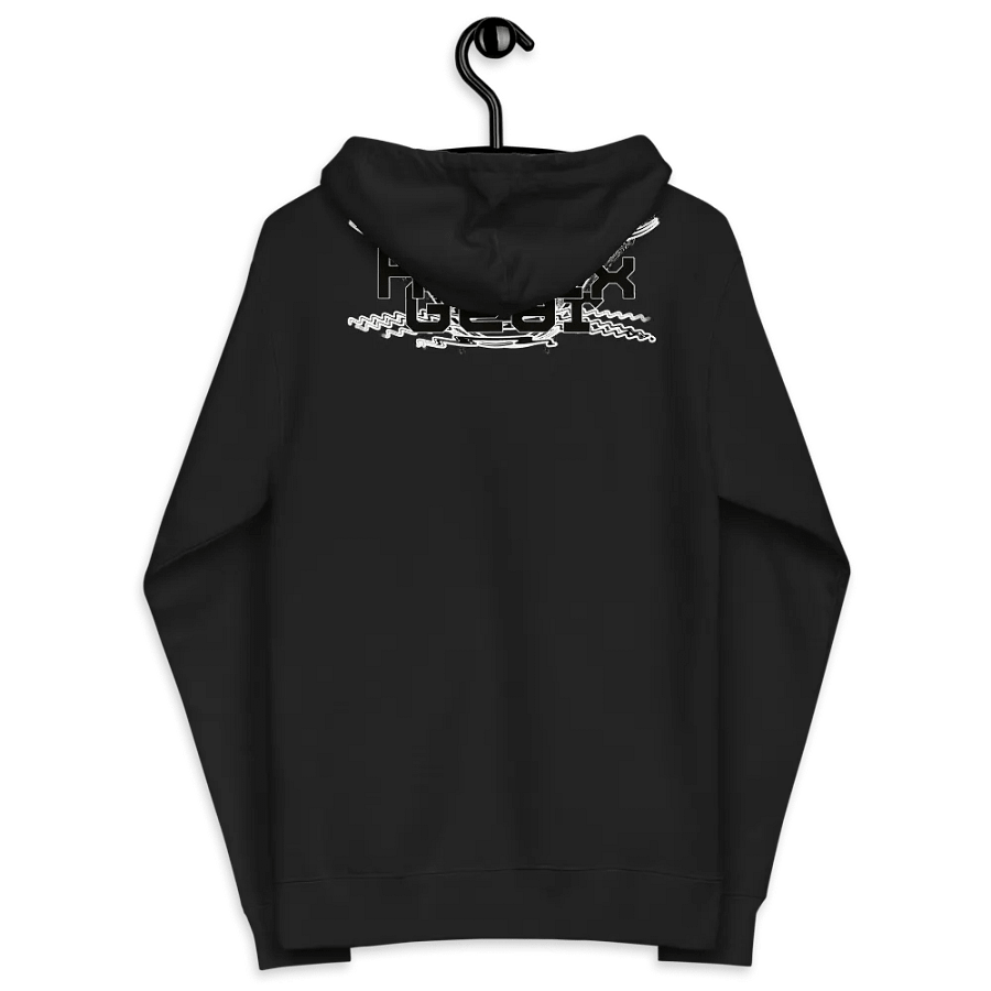 Fleece Zip Up Hoodie - Embroidered - Black HApex Gear Black Logo product image (6)