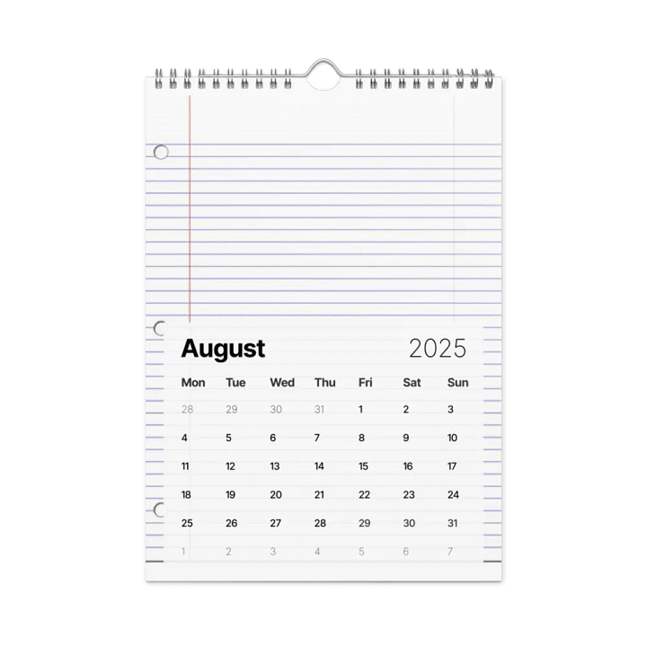 2025 Customizable Wall Calendar: Plan, Dream, Achieve product image (2)