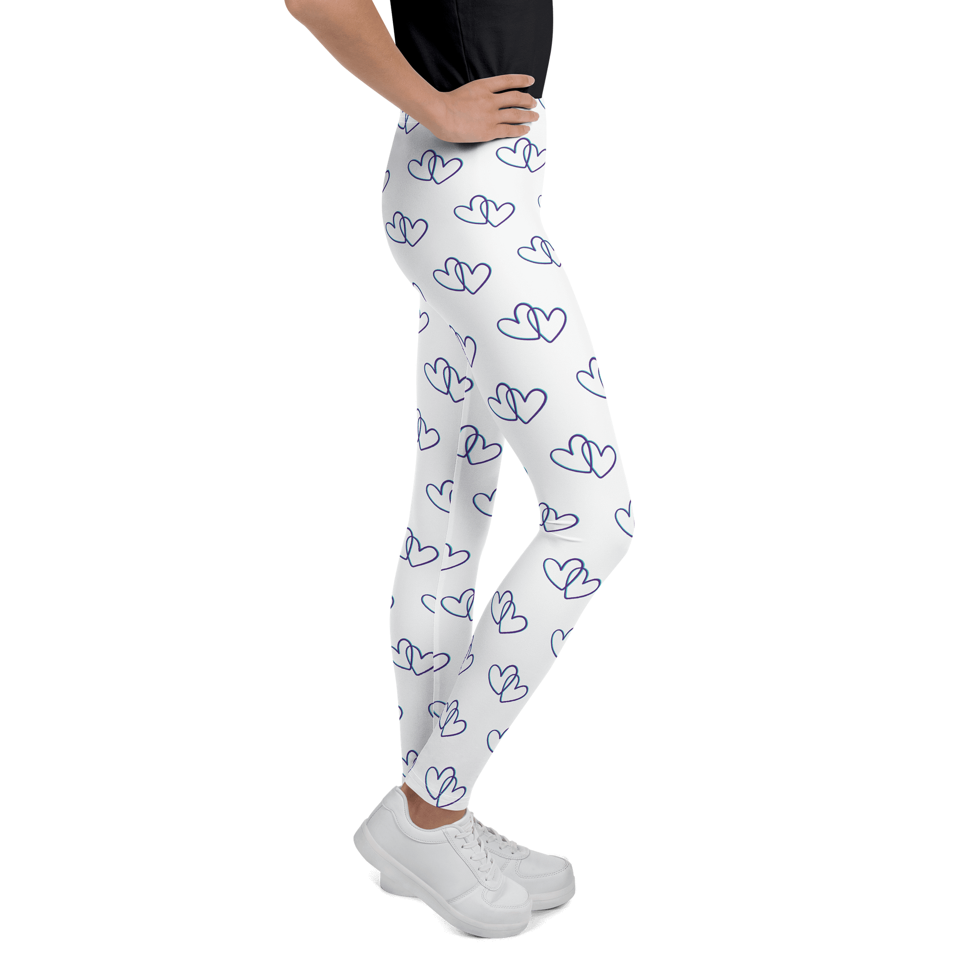 White Heart Youth Leggings product image (5)