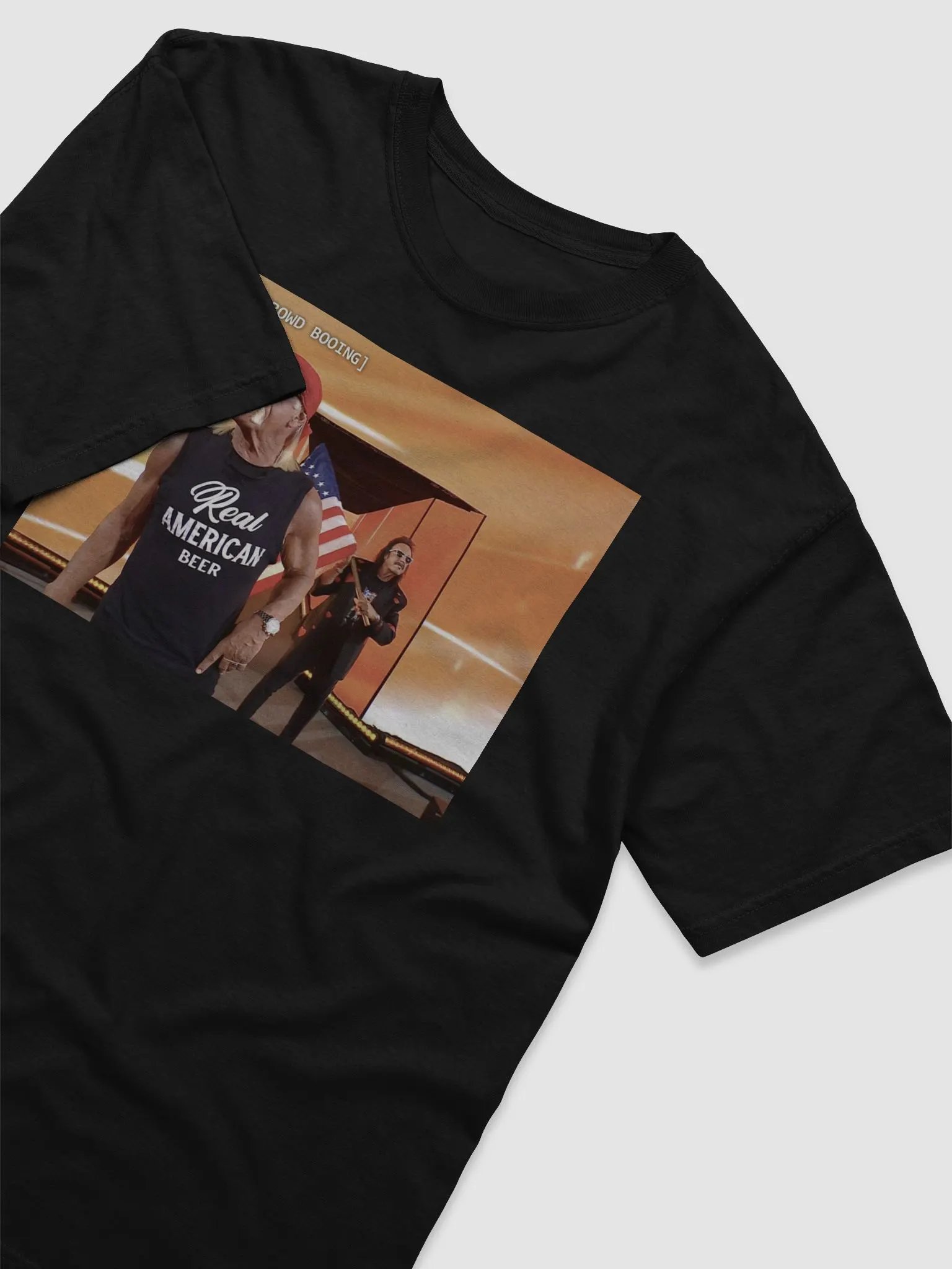 Hulk Hogan Real American Beer Crowd Booing American WWE Raw Shirt product image (4)