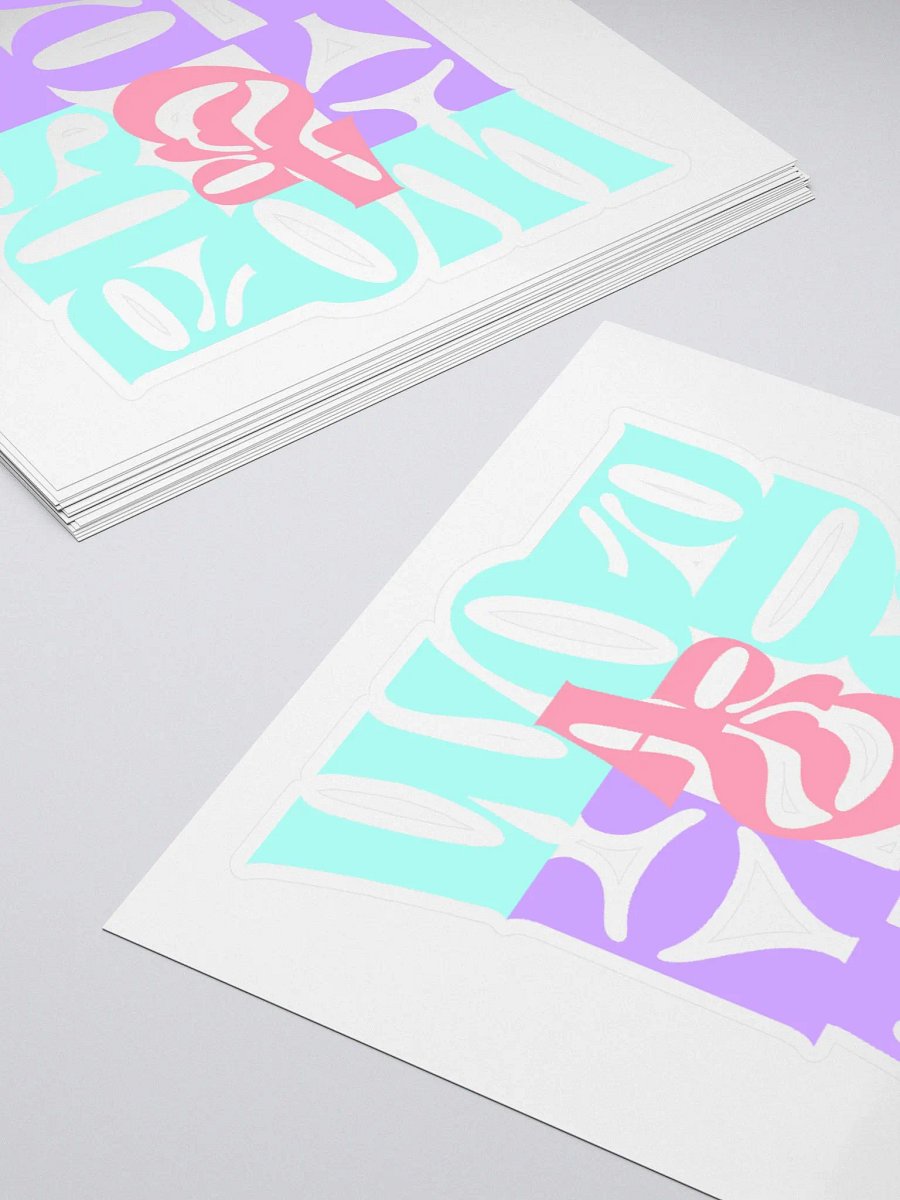 Words Are Hard Sticker Color product image (4)