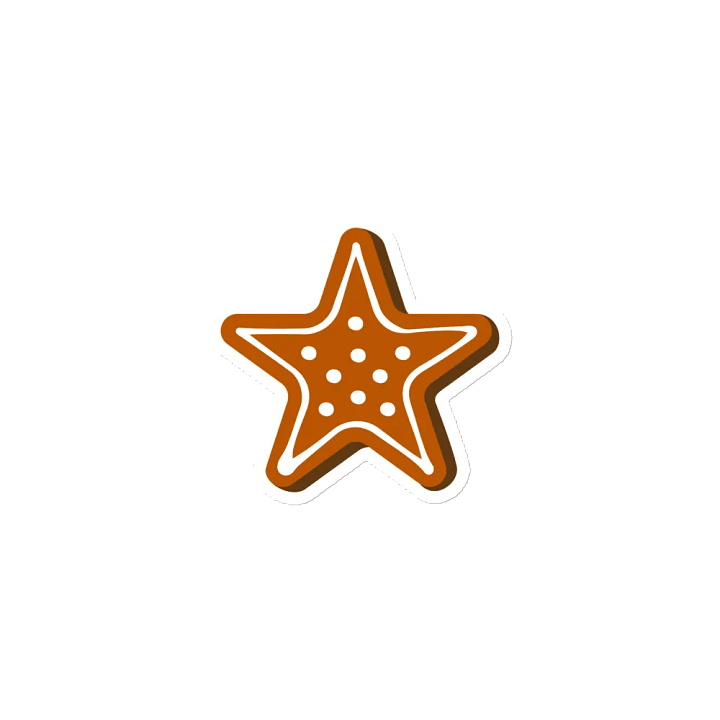 Gingerbread Star Magnet product image (1)