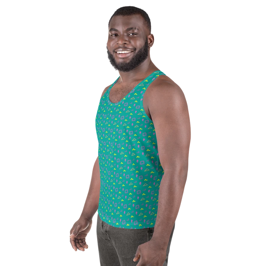 Oh Worm? teal pattern tank top product image (3)