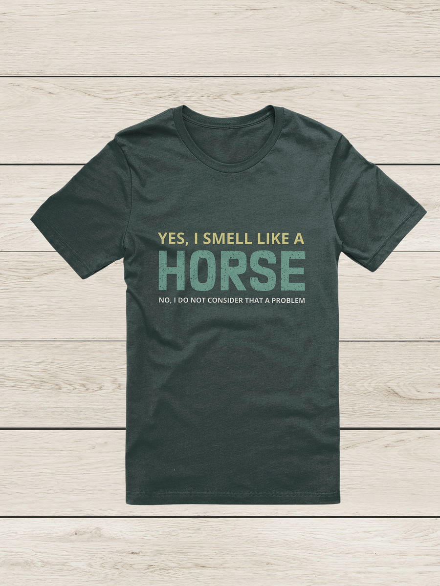 "I smell like a horse-single color" t-shirt product image (9)