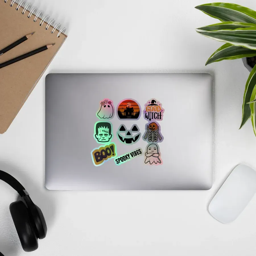 Holographic Halloween Sticker Pack product image (8)