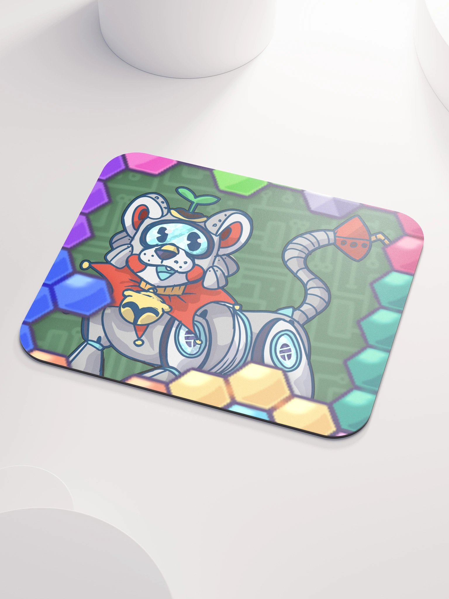 Hexagon Pixel Mouse Pad product image (3)