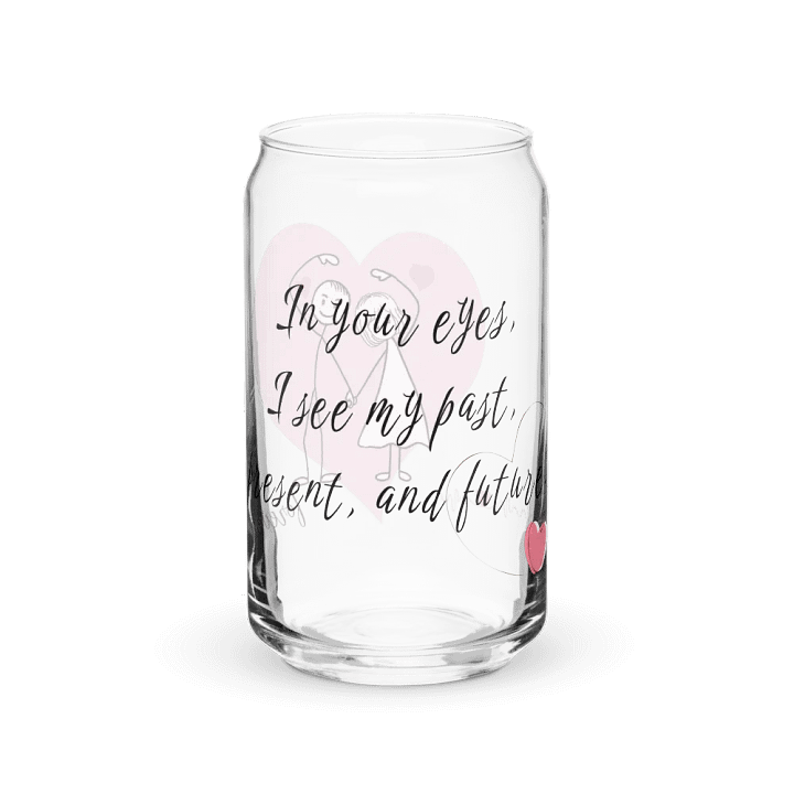 Love Can Glass – Romantic Iced Coffee Tumbler for Sweethearts product image (2)
