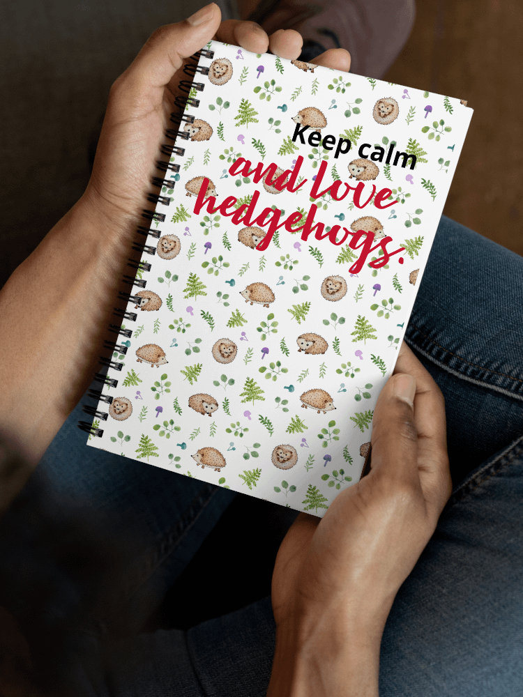 Keep Calm and Love Hedgehogs Notebook product image (6)