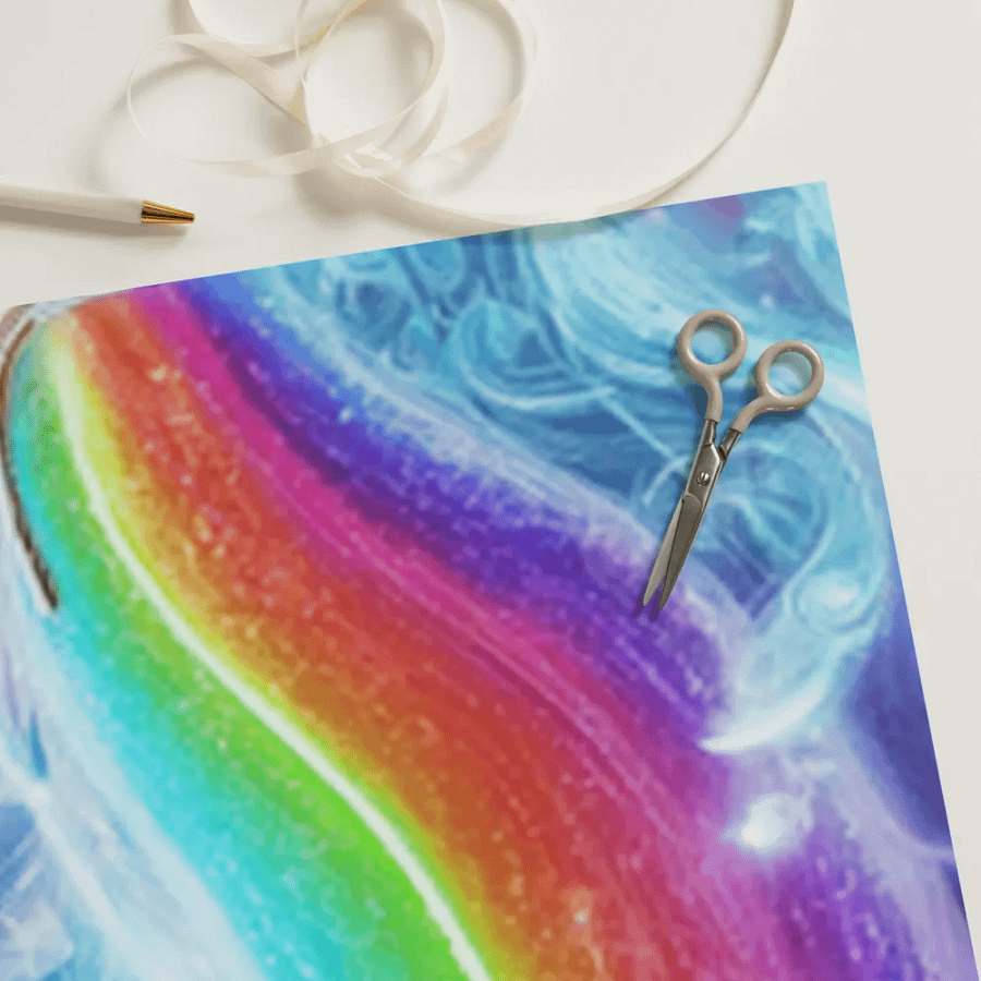 Ethereal Spectrum Rainbow Wrapping Paper Set product image (11)