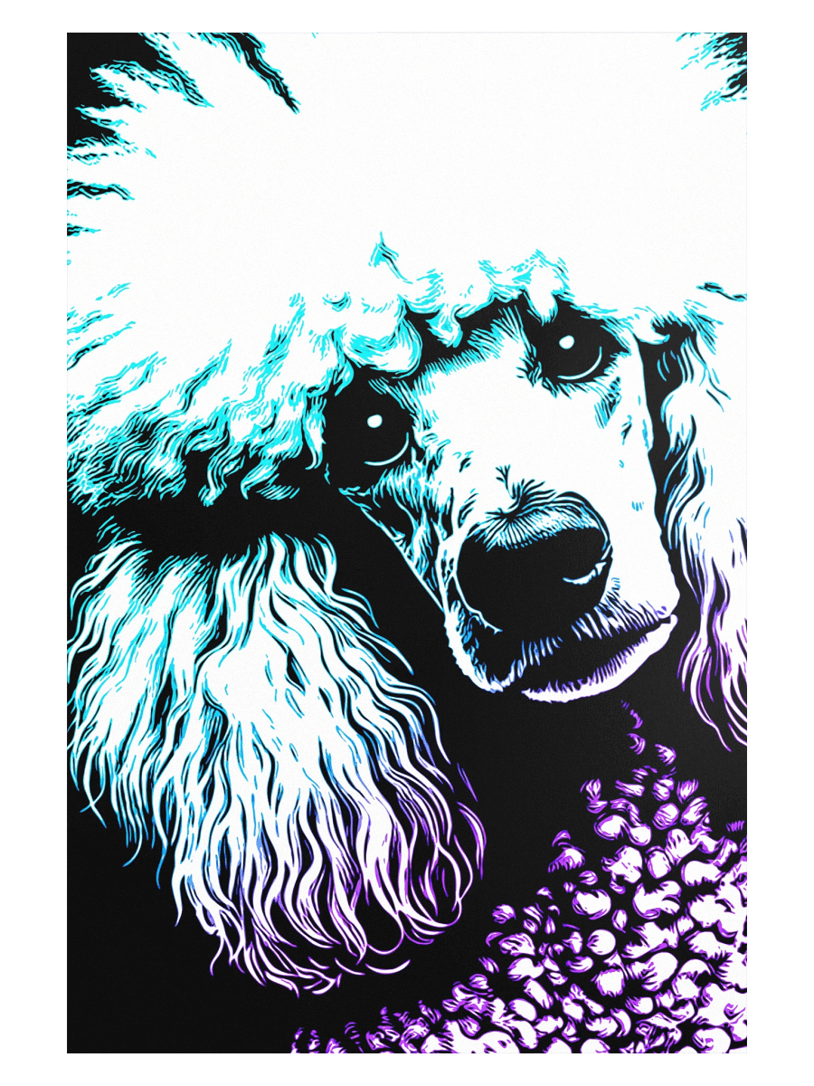 Pop Art Poodle Print / Frame Not Included product image (1)
