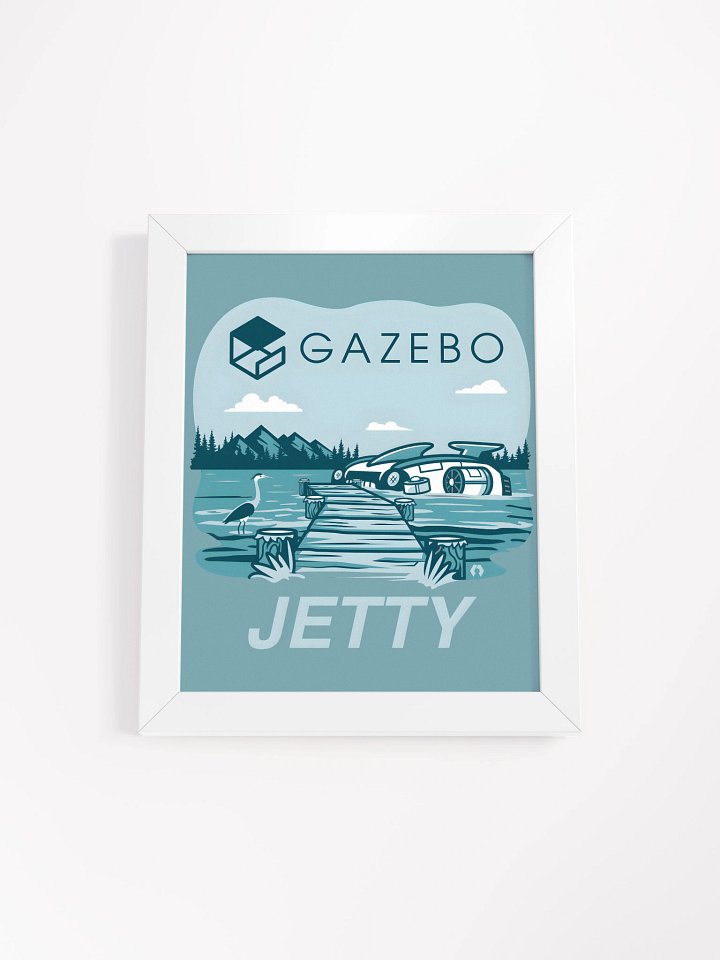 Gazebo Jetty framed poster product image (1)