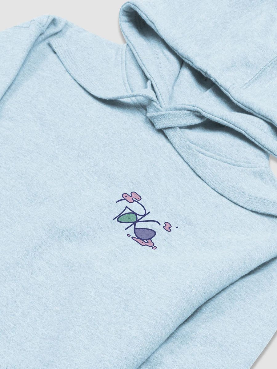 Hoodie bleu/blanc "Nuages roses" product image (4)