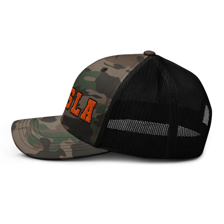 VIZSLA - Orange Embroidered Camouflage Trucker Hat product image (5)