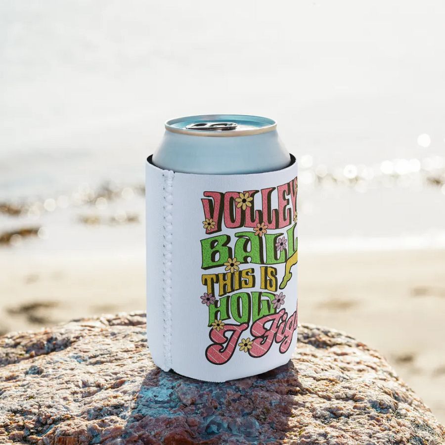 This Is How I Fight Volleyball Can Cooler product image (9)