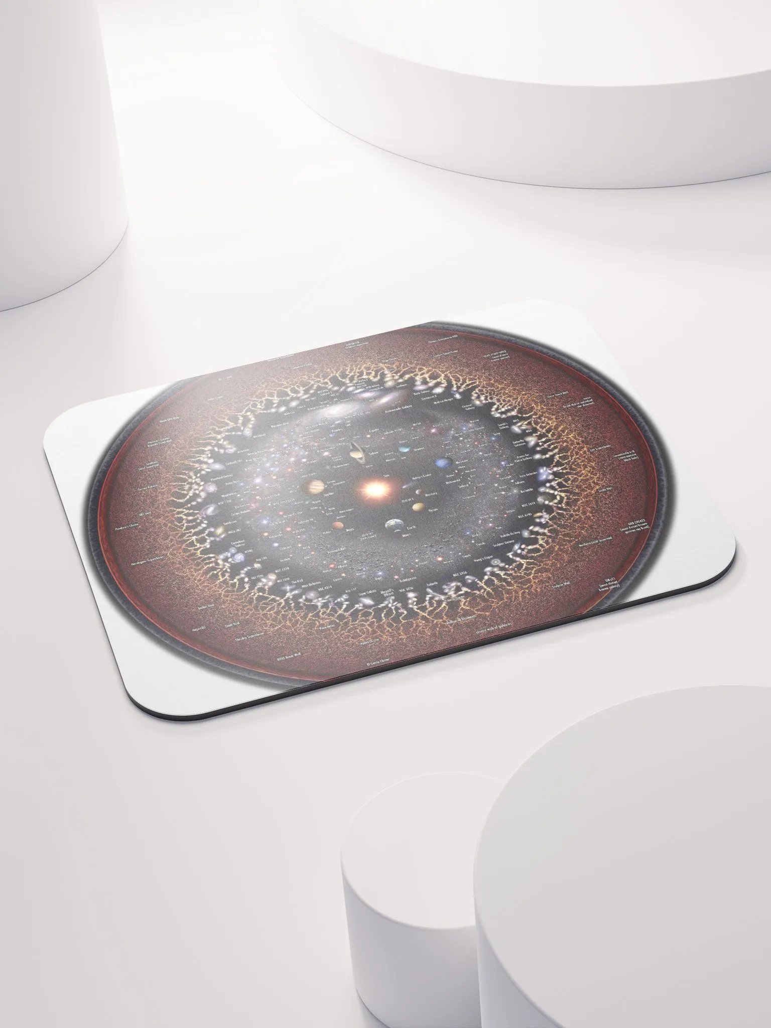 Circular Log Universe Map Mouse Pad! product image (4)