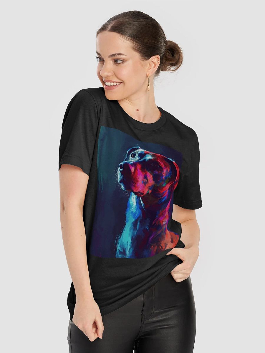 Vibrant Neon Dog T-Shirt | Artistic Dog Lover Tee | Unique Gift for Pet Owners product image (8)