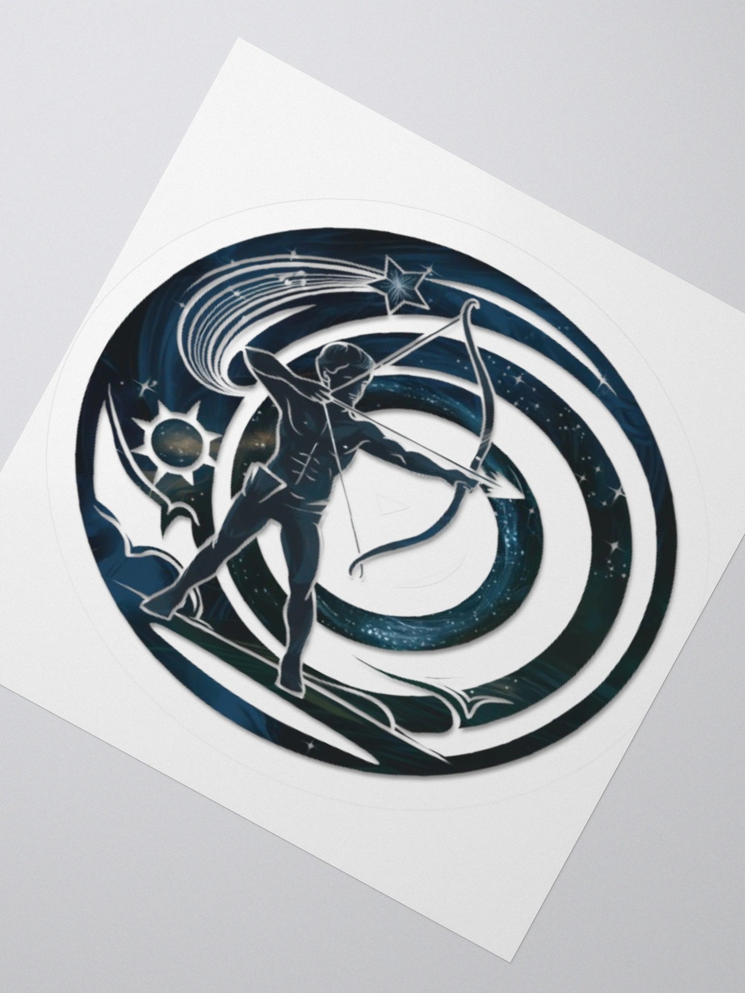 Exclusive Sagittarius Zodiac Sticker: Centaur Archer in Cosmic Twilight - Perfect for Astrology Fans and Unique Gifts! product image (5)
