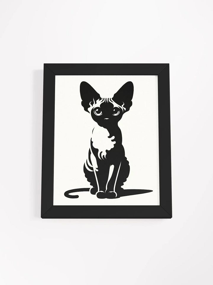 Framed High-Quality Matte Poster (in): Devon Rex product image (6)