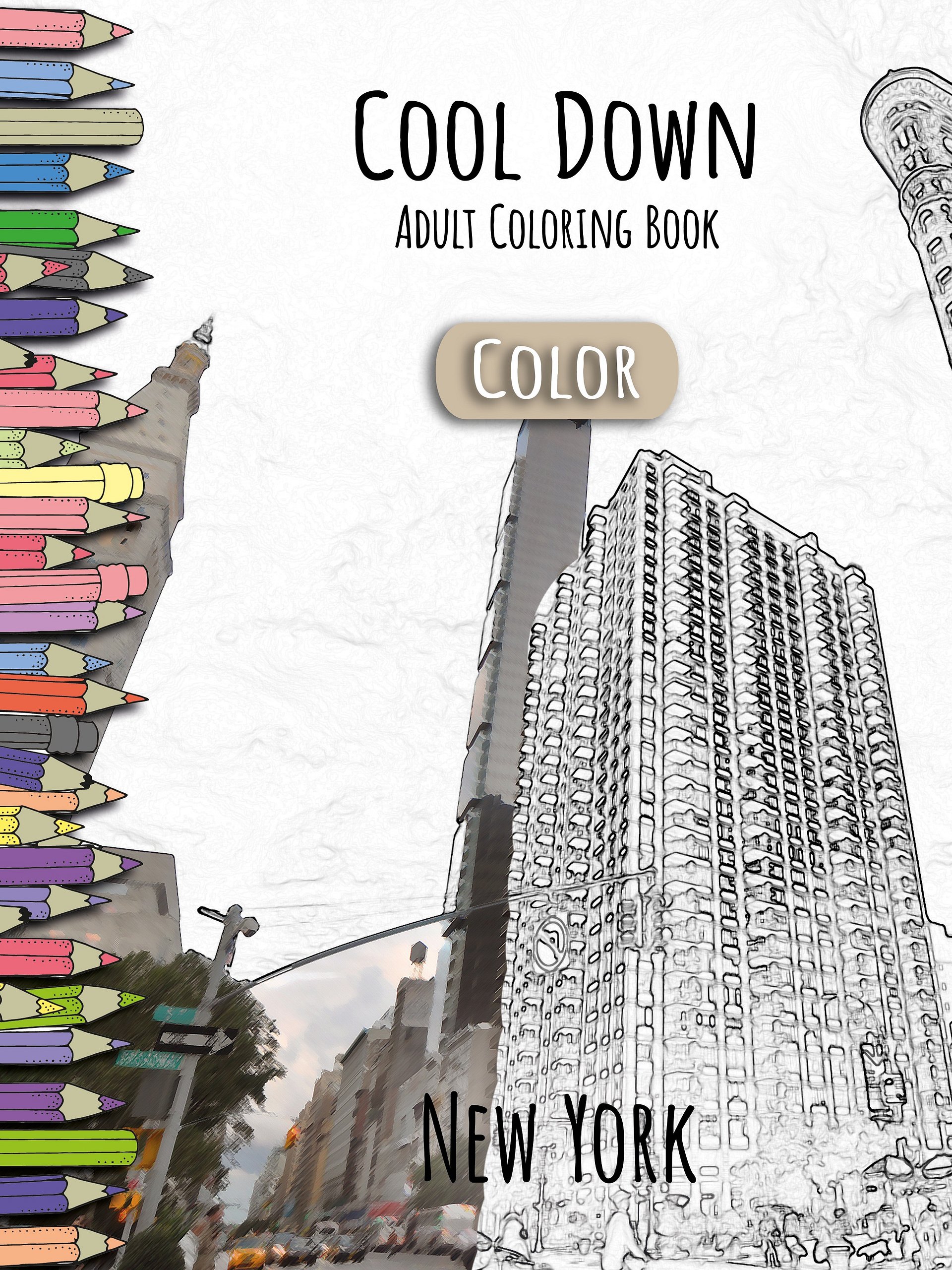 Cool Down [Color] | Adult Coloring Book: New York product image (1)