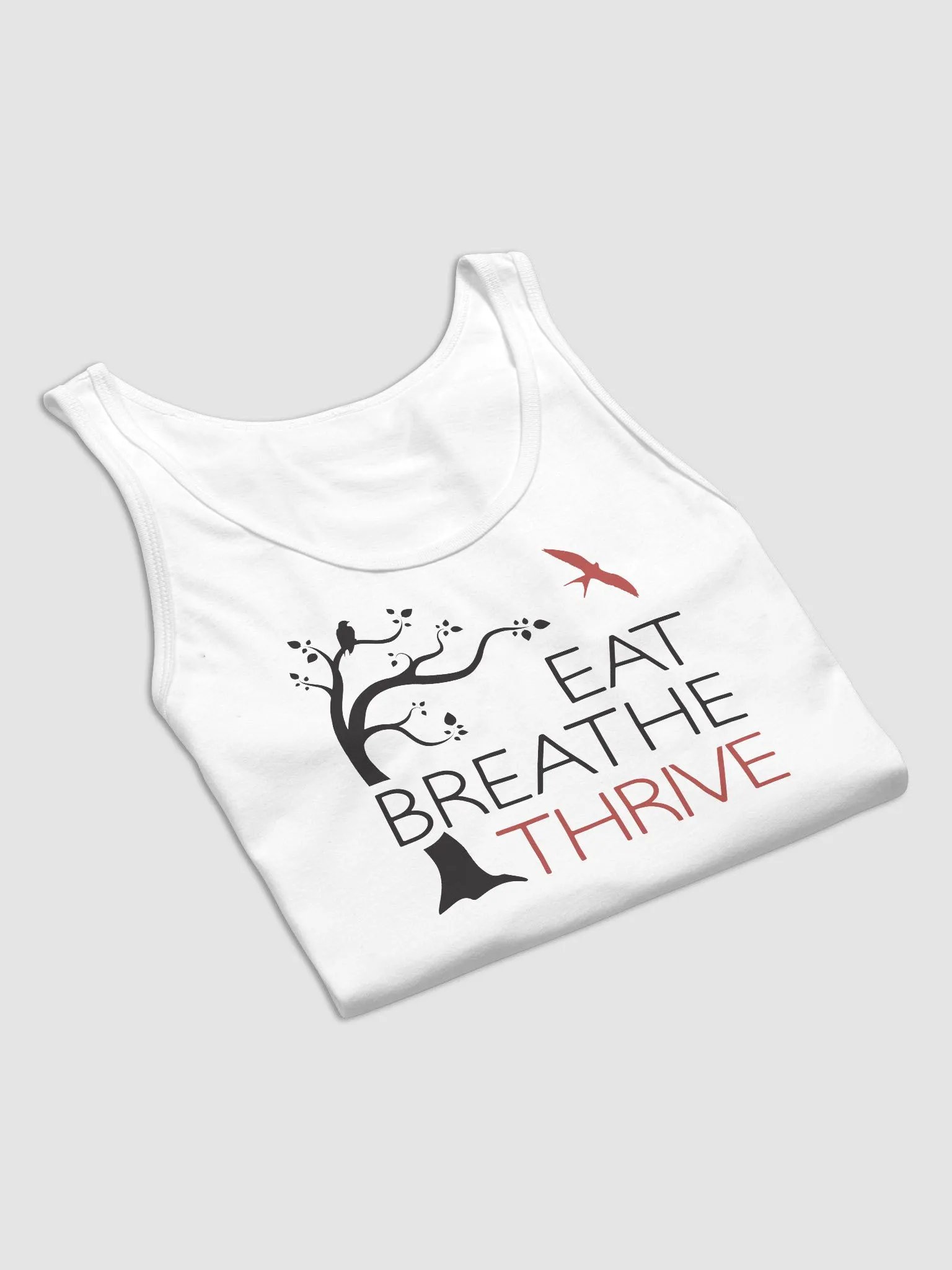 Eat Breathe Thrive | white tank product image (5)